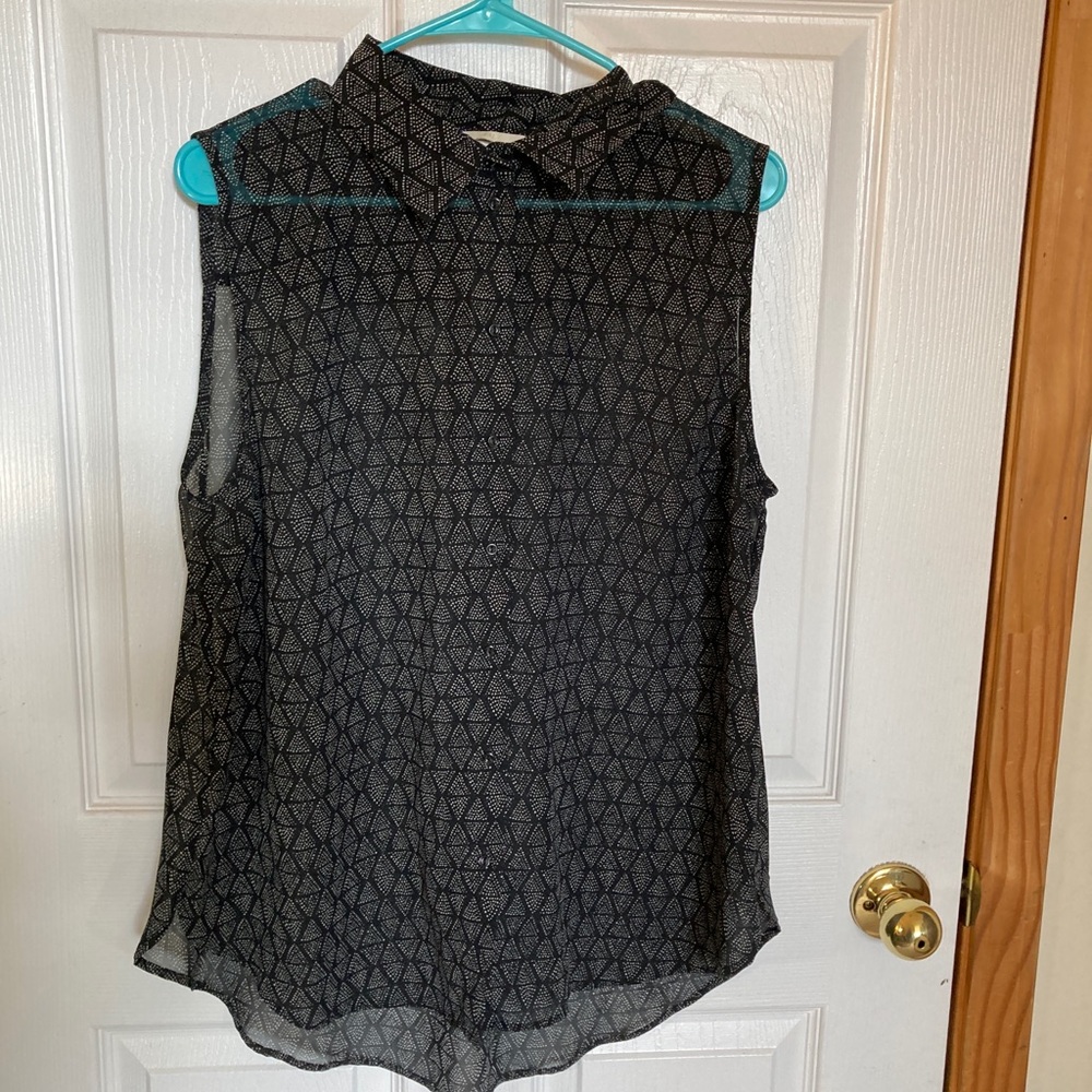Button up sheer tank